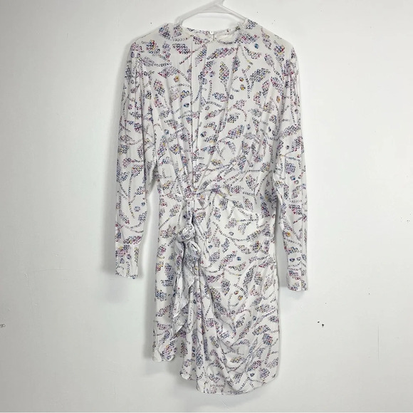 NEW Marant Etoile Dress Womens 40 US 8 Dulce Ecru Multicolor Long Sleeve NWOT - Picture 1 of 14